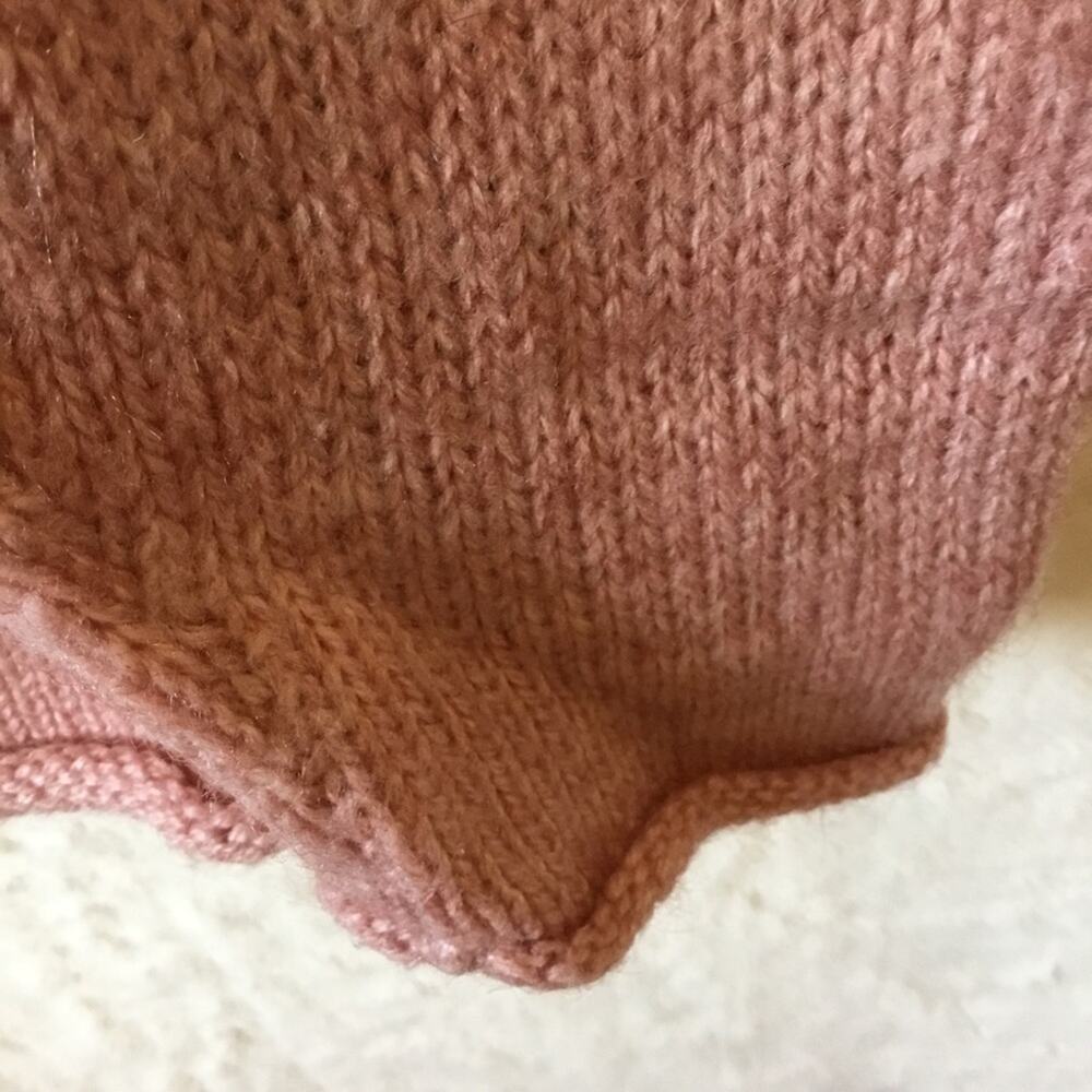 American South Side Pink Alpaca Wool Sweater - Picture 5 of 9